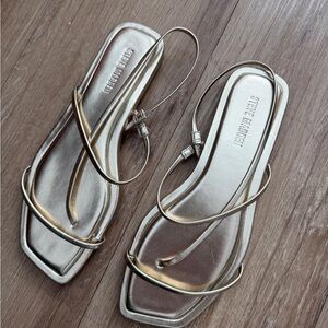 Steve Madden Metallic Gold Strappy Sandals